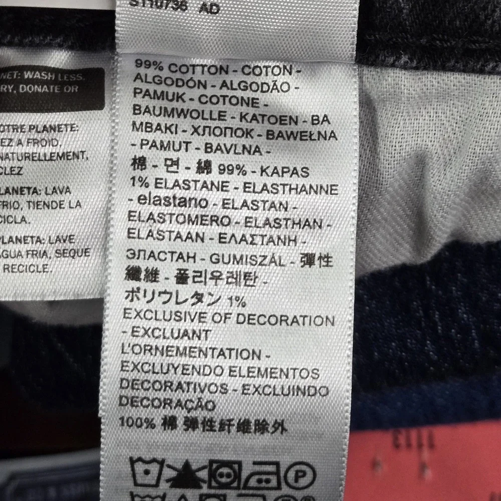 Levi's 514 Men‎ Jeans 32X32 Black Denim Straight Fit 28
